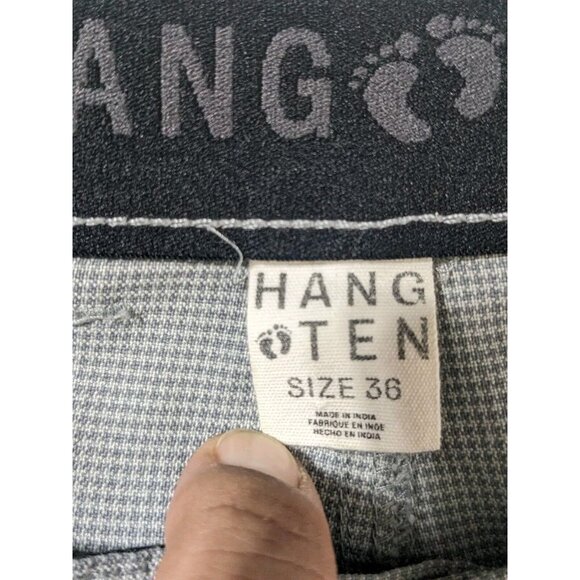 Hang Ten Mens Gray Golf Board Outdoor Shorts 36 10" Inseam Houndstooth Pattern - Picture 11 of 11